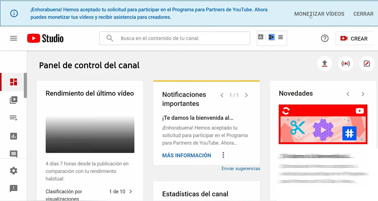 Canales Youtube Monetizados
